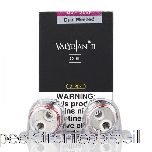 Vape Vaporesso Uwell Valyrian Ii 2 Bobinas De Substituição 0,14ohm Un2-2 Bobinas De Malha Dupla